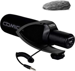 COMICA CVM-V30 PRO Camera Microphone Super-Cardioid Condenser Shotgun Microphone for Canon Nikon Sony Panasonic DSLR Camera