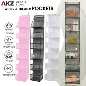 AKZ 6 Layers Mash Fabric Storage Hanging Bag Behind Door Multi Functional Closet Wardrobe Storage Rack