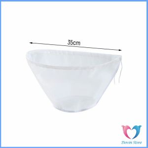 D.S. ถุงตาข่ายกรองนมถั่วเหลือง ชา กาแฟ  ถุงกรองไนล่อน เกรดอาหาร นํากลับมาใช้ใหม่ได้  Food strainer