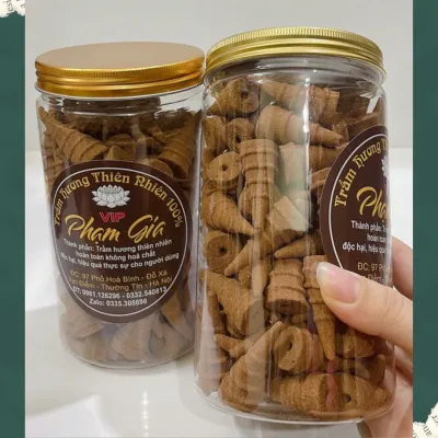 Nhang nụ trầm hương trầm hương nụ tháp BÁCH XANH - NGỌC AM đốt xông nhà tẩy uếđồ thờ cúng phong thuỷ thu hút tài lộc thanh lọc không khí Hương trầm Gia Khang