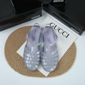 Free Shipping In Stock: New Melissa WomenS Shoes Featuring A Hollowed-Out Design Flat Soles And A Mesh-Woven Upper In A Roman Sandal Style