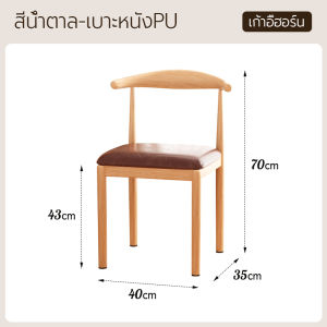 เก้าอี้ เก้าอี้กินข้าว มีพนักพิง