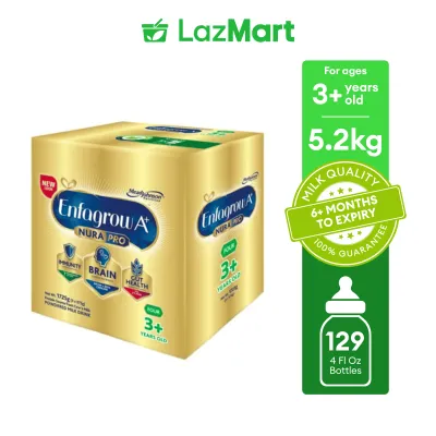 Enfagrow A+ Four NuraPro 5.175kg (1725g x 3) Powdered Milk Drink for Kids Above 3 Years Old
