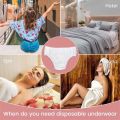 6Pcs Disposable Underwear Portable Unisex Non-Woven Panties One-Time-Use Briefs Handy Paper Panties for Travel Hotel Spa Massage Sauna Hospital. 