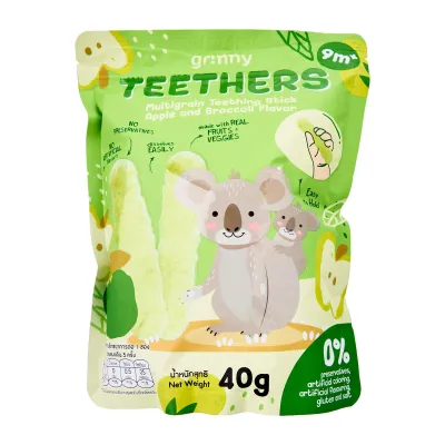 Grinny Multigrain Teething Stick Apple and Broccoli