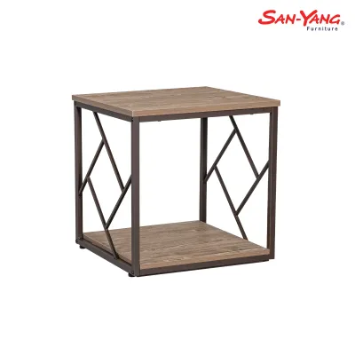 San-Yang Furniture Side Table Small Oak Minimal Design 201608