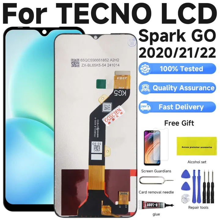 floow様 Tecno Spark Go 2020 2021 Spark go 2022 Original LCD Display Touch