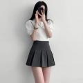 พลีสสั้น กระโปรงเทนนิส สไตล์เกาหลี ที่เกาหลีใส่กันเยอะมากก แฟชั่น น่ารักแต่งตัวง่าย มีซับในตัว พร้อมส่งจากไทย#8803. 