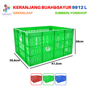 Keranjang Industri Serbaguna Keranjang Buah & Sayur 9912 L Green Leaf