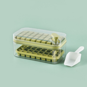 SG【Stock】Make refrigerator ice cube Make tray Quick freezing mold Make cube ice mold Ice box tray ice storage box