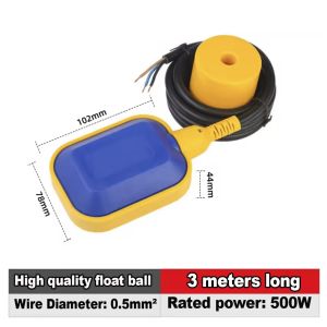 5m 3m Water Level Controller Liquid Float Sensor Tower Tank Pool Aquarium Automatic Contactor Switch