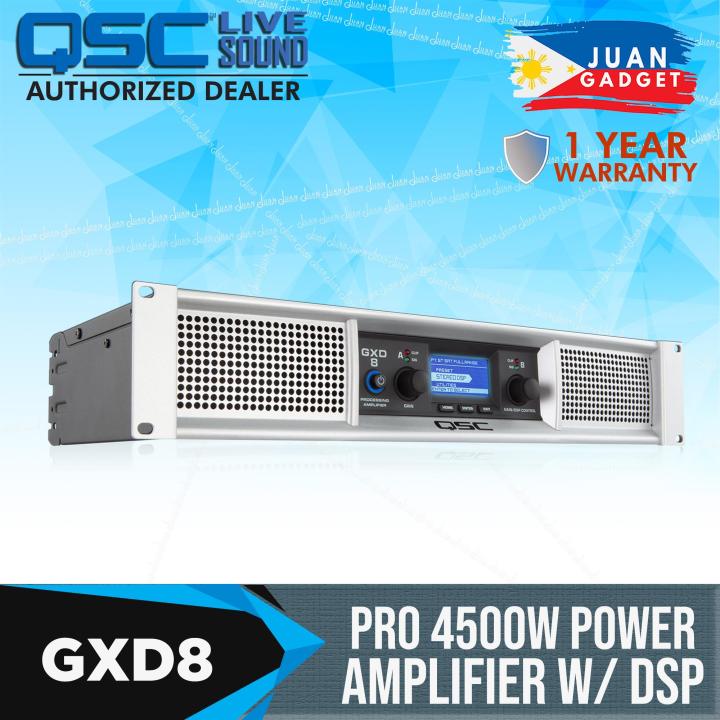 QSC GXD 8 Professional 4500W Power Amplifier with DSP | JG Superstore