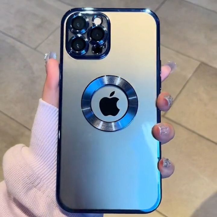 Integrated Camera Protector Phone Case for iPhone 11 12 13 Pro Max Luxury  Plating CD Pattern Clear Soft Silicone Back Cover Lazada PH