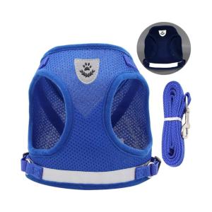 Mùa Hè Áo ghi lê cho chó Khai Thác thoáng khí phản quang Net Dây đeo ngực Cho giống nhỏ Con Chó Buổi Tối Đi Bộ An Toàn