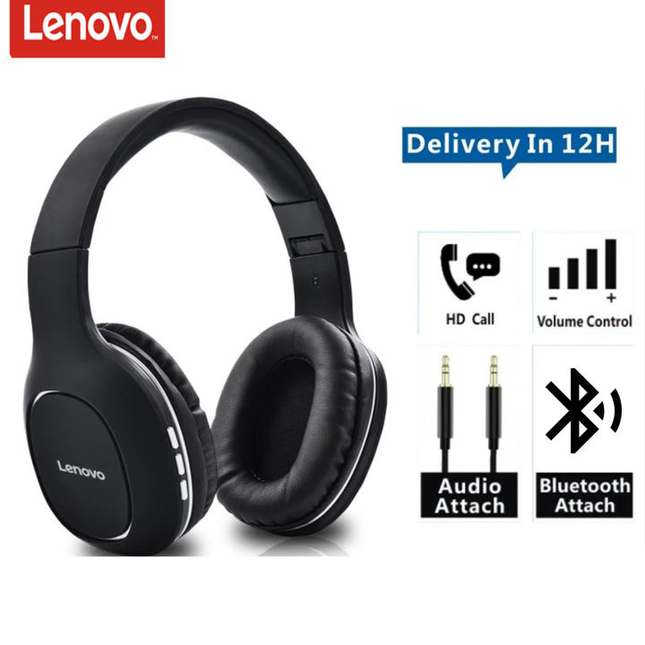 Lenovo HD300 Wireless BT5.0 Headset Noise Reduction Stereo Headset Hi ...