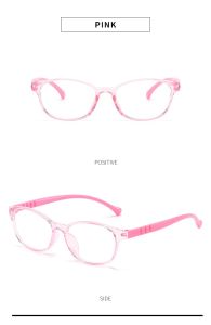 Cermin Mata Anti Cahaya Biru Kanak Kanak Rangka Ringan Warna Warni Bentuk Bulat Comel Untuk Belajar Online Dan Lindungi Mata Kids Fashion Comfortable Ultra Light Eye Protection Anti Blue Light Glasses Frame 新款儿童轻巧防蓝光眼镜架时尚彩色圆框舒适小孩可爱眼镜框 A631