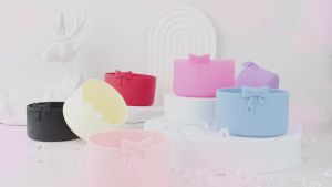 WH Flashing Bow Silicone Boots Suitable for Freesip 24oz/32oz Water Bottle Accessories without BPA