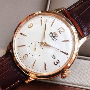 Đồng hồ cơ nam Orient Watch Vintage RA-AP000 mặt đáy lộ cơ dự trữ năng lượng tích cót tự động mặt kính cường lực cong chống xước chống nước 3 ATM dây da đeo tay cao cấp chính hãng