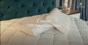 Getha Contour Natural Latex Pillow (Cotton Fabric)