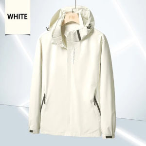 แจ็คเก็ตกันลมกันน้ำสำหรับผู้ชายและผู้หญิง – เสื้อโค้ทเดินป่ามีฮู้ดน้ำหนักเบาและระบายอากาศได้ดี แจ็คเก็ตกีฬาฤดูใบไม้ผลิและฤดูใบไม้ร่วง