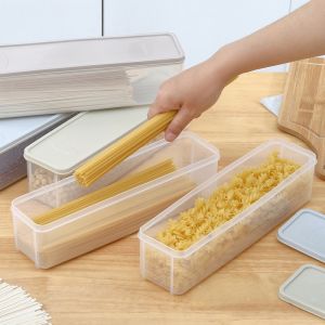 3pcs Sealed Noodles Pasta Food Box: Fresh-keeping Container Storage Organizer for Spaghetti & Refrigerator