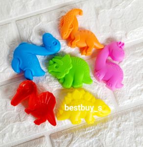 แม่พิมพ์ไดโนเสาร์ 2D 6ชิ้น/ชุด Molds play dough 6pc./Set