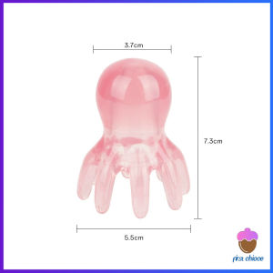First Chioce หวีนวดทรงปลาหมึก หนังศีรษะ ใบหน้า เครื่องขูดร่างกาย วัสดุเรซิน หวีดูแลความงาม Scalp comb