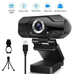 1080P/4k WebcamHD Autofocus Webcam with MicrophoneAdjustable Light Computer Camera Plug and Play USB Webcam for Laptop Desktop Video Calling