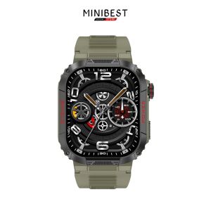 [ New Launching ] Minibest MB15 Sport Smart Watch 2.02 inch IPS Screen Bt Call IP68 Three Proof Outdoors Intelligent Rotating For Men 2024