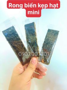 Rong biển kẹp hạt dinh dưỡng mini - Bao Bì - rong biển sấy kẹp ngũ cốc thơm ngon- tốt cho sức khỏe- đồ ăn vặt