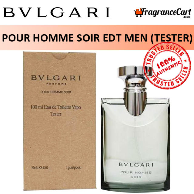 Bvlgari Pour Homme Soir EDT for Men (100ml Tester) Eau de Toilette