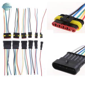 XUNYU3 1 2 3 4 5 6Pin หญิงชายสายไฟฟ้ากันน้ำปลั๊กรถยนต์