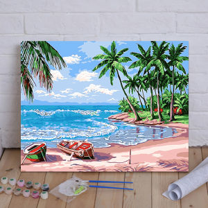 40x50 Paint By Number Painting By Numbers Kit DIY Digital Lukisan Canvas Seri C Scenery Pemandangan Landscape
