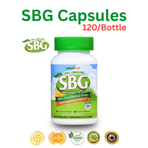 Salveo Barley Grass Capsules – 120 Organic Veggie Caps for Energy Immunity & Detox – All-Natural Superfood