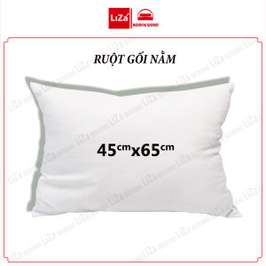 Ruột Gối 50X7045X65 Có Khóa Lõi Gối Bông Gòn Tinh Khiết Kháng Khuẩn (1 chiếc)