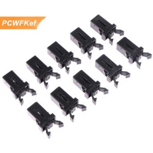【PCWFKef】 10 cái thùng rác có thể nhựa khóa tự khóa chuyển đổi thay thế bắt tương thích cảm ứng Nắp bin Latch đen trắng sửa chữa Clip