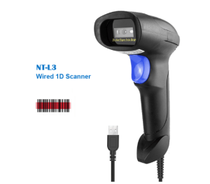 NETUM NT-1228BL QR Barcode Scanner 1D/2D Barcode Reader Support Bluetooth and 2.4G Wireless Compatible with Windows and Android Mac IOS for Retail Supermarkets