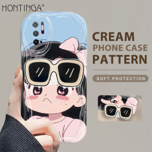 (With Free Holder) Hontinga Casing Case For Xiaomi Redmi Note 10 Pro 5G 11S Note 11 Pro Note 11s 5G 4G Note 9 Pro Note 9S Case Cute Anime Crayon Shin-chan Soft Silicone Wavy Rubber Cases Phone Case Softcase Casing