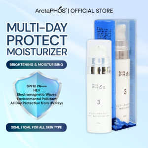 ArctaPHOS Multi-Protect Day Moisturizer 10ml Anti-UV Reduce damage from Infrared Water-resistant Anti-Blue Light