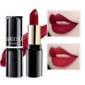 Kajiali [2-3 Days Delivery]2025 Shuzili Round Tube Lipstick Matte Waterproof Moisturizing Non-stick Cup Non-drying High Pigment Qi Field Red Liptint 12colors. 