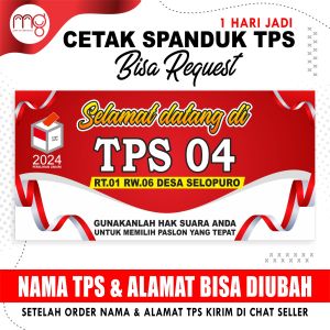 banner pemungutan suara - spanduk TPS  bisa request