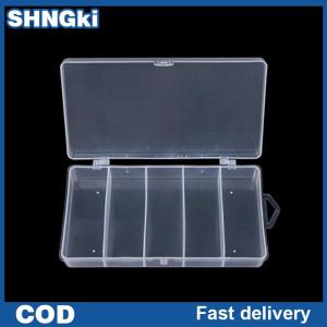 SHNGki กล่องเก็บของอุปกรณ์ตกปลา5ช่อง กล่องใส่อุปกรณ์ตกปลาเหยื่อตกปลาช้อนเบ็ดตกปลา