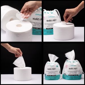 [HỎA TỐC HCM] COMBO 2 cuộn khăn mặt Chillwipes Giấy lau mặt dùng 1 lần