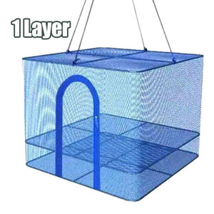 1/3 Layers Hanging Drying Net Drying Net Fishing Net Laundry Rack Net With Zipper