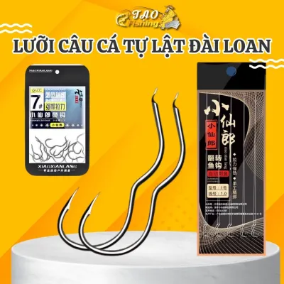 Lưỡi câu cá tự lật lưỡi móc lật tự động có ngạnh ngăn chống cá nuốt lưỡi hiệu quả ( Vỉ 12 Lưỡi )