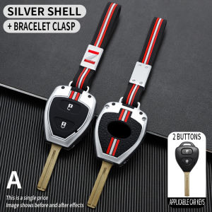 Zinc Alloy Metal Car Key Case Cover Shell for Toyota Corolla Camry Reiz RAV4 Crown Yaris Avalon Venza Matrix Blank 2 3 Button