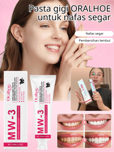 Pasta Gigi Pemutih NW3 pasta gigi pembersih dengan probiotik memutihkan gigi dan secara efektif mencegah gigi berlubang dan menghilangkan plak