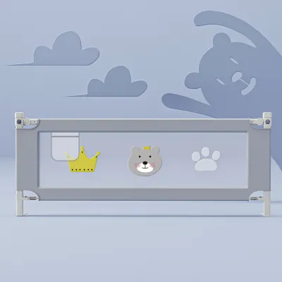 【7th Gen】Bed Rails For Baby Anti-fall Baby Bed Fence Bed Guard Vertical Lifting Height Adjustable