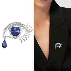 Rhinestone Evil Eye Pins สําหรับผู้หญิงเข็มกลัดตาจัดเลี้ยงกระเป๋าเป้สะพายหลังของขวัญเครื่องประดับอุปกรณ์เสริม
