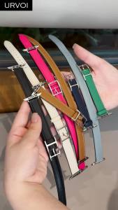 URVOI Hapi Attelage Double Tour for Watch Strap Series 12 11 10 9 8 7 6 SE Fine Leather Band for iWatch H Buckle Wristband2026